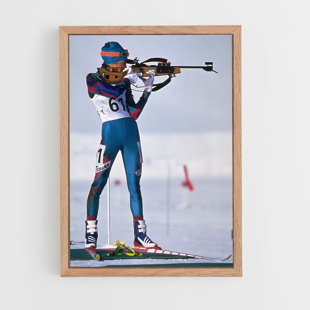 Poster Tir et Glisse – affiche Biathlon (vue 4)